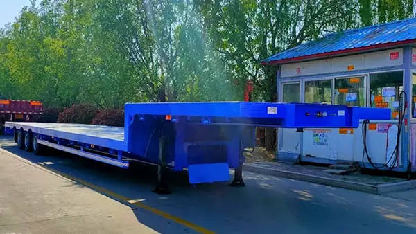 Separa treler dek tinggi-rendah yang ringan membawa logistik yang cekap
