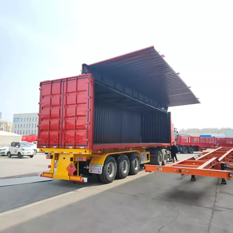 Kotak Pembukaan Sayap Dua Sisi Semi-Trailer